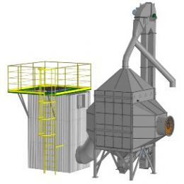 Бюджетні міні зерносушильні комплекси на базі модуля шахтної зерносушарки серії NoVaTor фото
